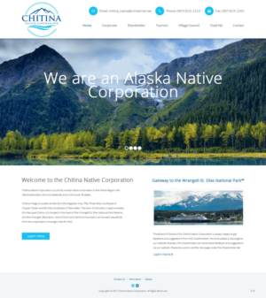 Web Design by pb for Chitina Native Corporation | Design: #16178829
