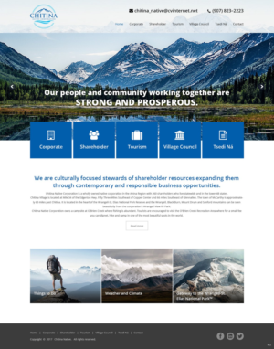 Web Design by pb for Chitina Native Corporation | Design: #16178831