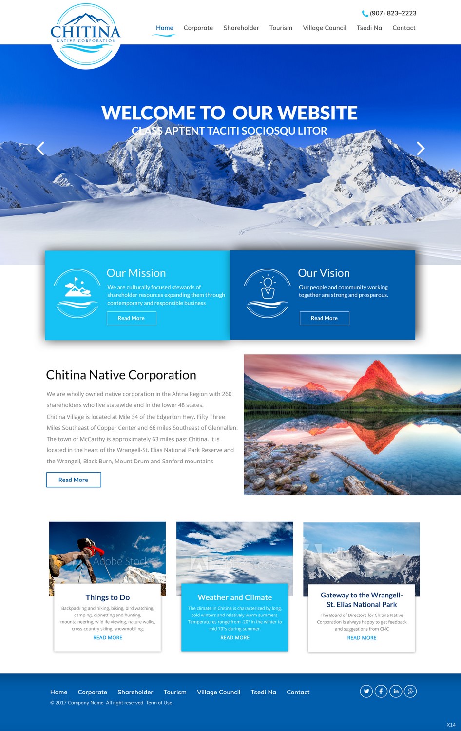 Diseño Web por pb para Chitina Native Corporation | Diseño #16178832