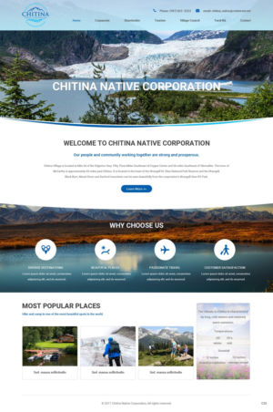 Web Design by pb for Chitina Native Corporation | Design: #16178850