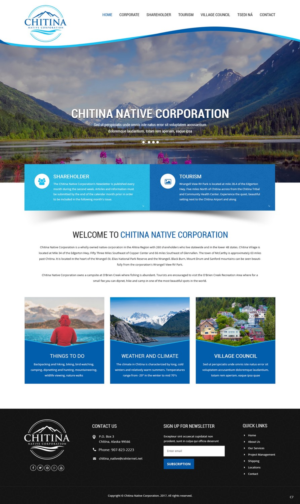 Web Design by pb for Chitina Native Corporation | Design: #16178851