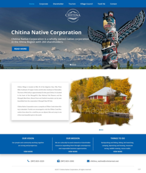 Web Design by pb for Chitina Native Corporation | Design: #16178853