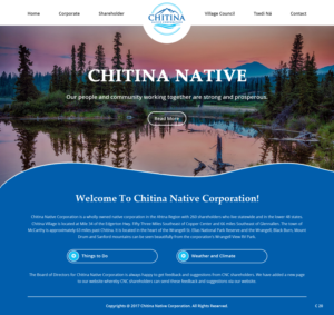 Web Design by pb for Chitina Native Corporation | Design: #16178854