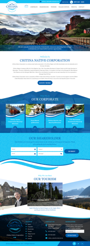 Diseño Web por rightway para Chitina Native Corporation | Diseño: #16174859