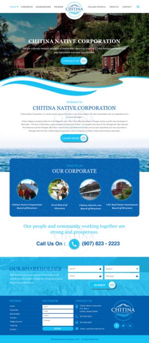Diseño Web por rightway para Chitina Native Corporation | Diseño: #16174860