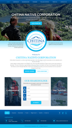 Diseño Web por rightway para Chitina Native Corporation | Diseño: #16174861