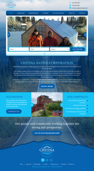 Diseño Web por rightway para Chitina Native Corporation | Diseño: #16174865