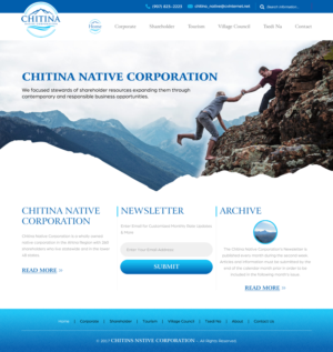 Diseño Web por rightway para Chitina Native Corporation | Diseño: #16175610