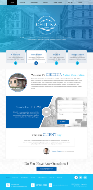 Diseño Web por rightway para Chitina Native Corporation | Diseño: #16175612