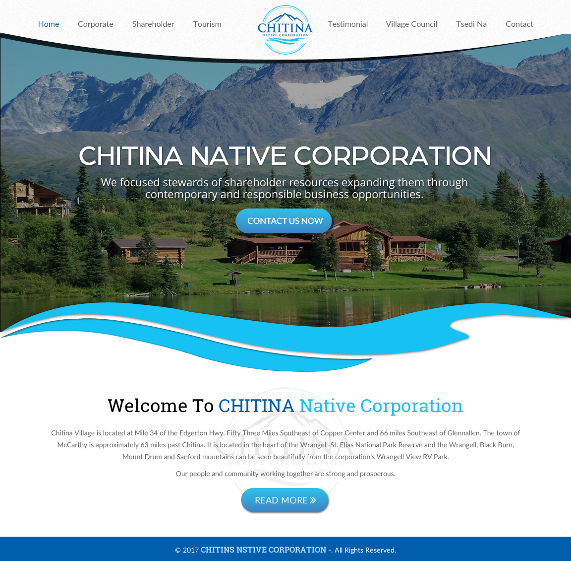 Web Design by rightway for Chitina Native Corporation | Design #16175614