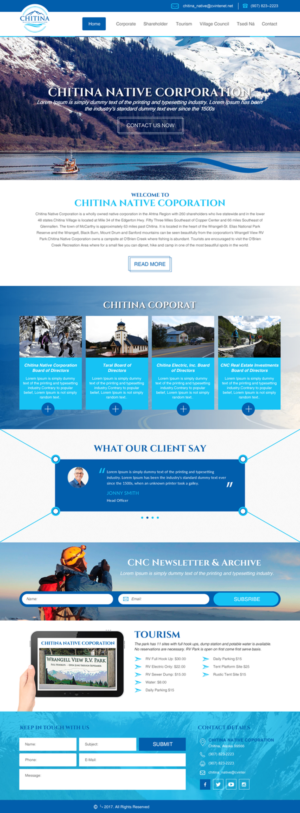 Diseño Web por rightway para Chitina Native Corporation | Diseño: #16175882