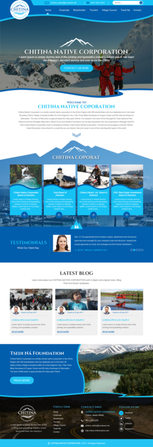 Diseño Web por rightway para Chitina Native Corporation | Diseño: #16175883