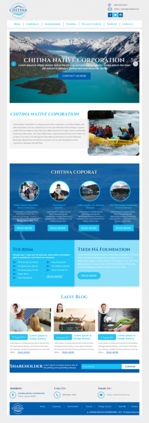 Diseño Web por rightway para Chitina Native Corporation | Diseño: #16175947
