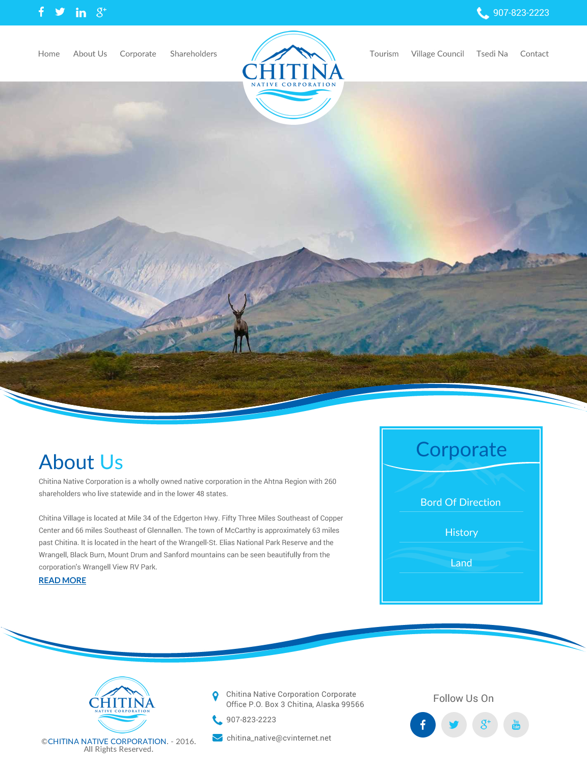 Web Design by rightway for Chitina Native Corporation | Design #16175948