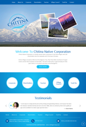 Diseño Web por rightway para Chitina Native Corporation | Diseño: #16175951