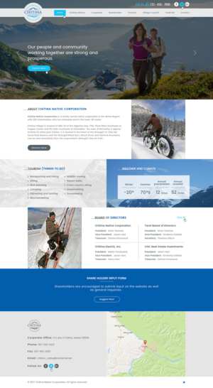 Chitina Native Corporation Dynamic Web re-design | Web Design by Ved Web Services