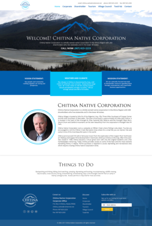 Chitina Native Corporation Dynamic Web re-design | Web Design by lemosys infotech