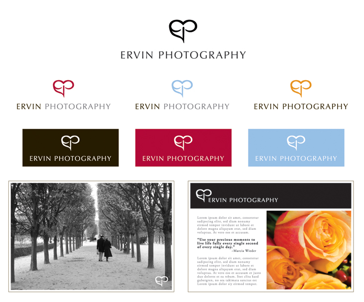 Logo Design by M.U. Designs for ERVIN PHOTOGRAPHY | Design #41052