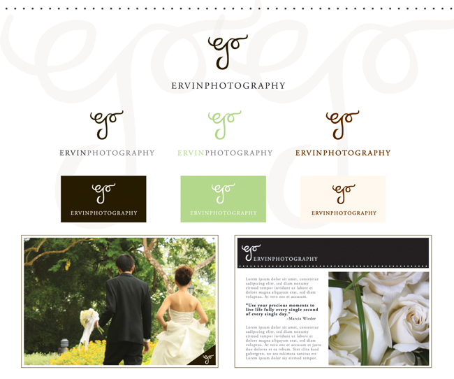 Logo Design by M.U. Designs for ERVIN PHOTOGRAPHY | Design #41564