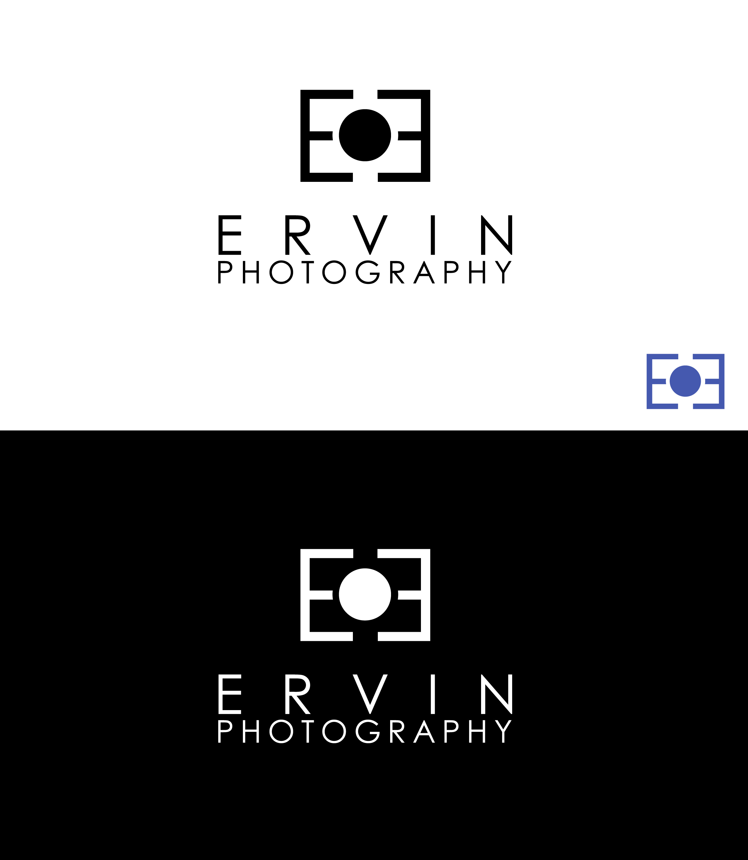 Logo Design by Perkins Design Studio for ERVIN PHOTOGRAPHY | Design #41242