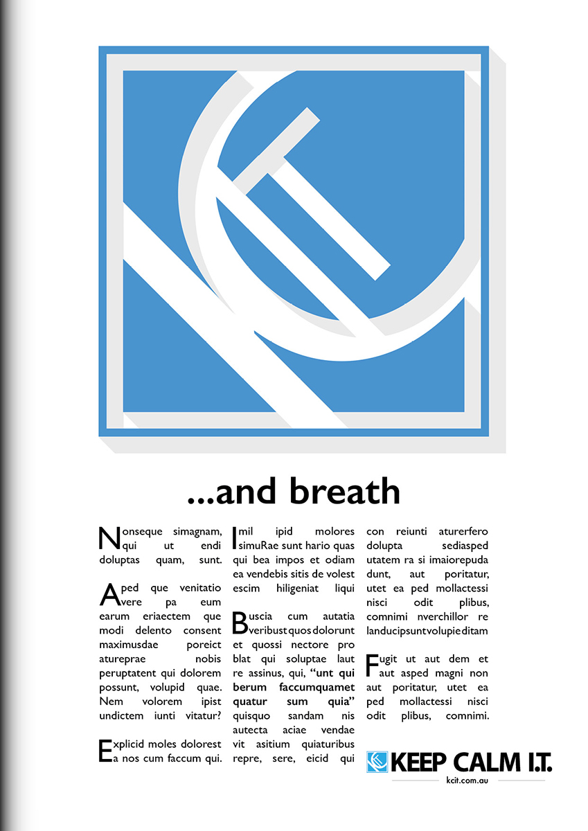 Logo Design by Graphic Device for Keep Calm IT | Design #2636364