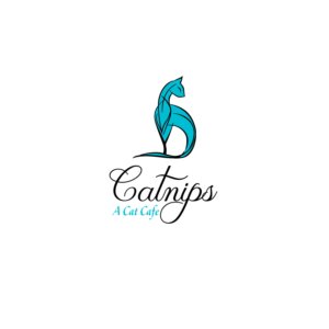 Catnips A Cat Cafe | Logo Design by borzoid