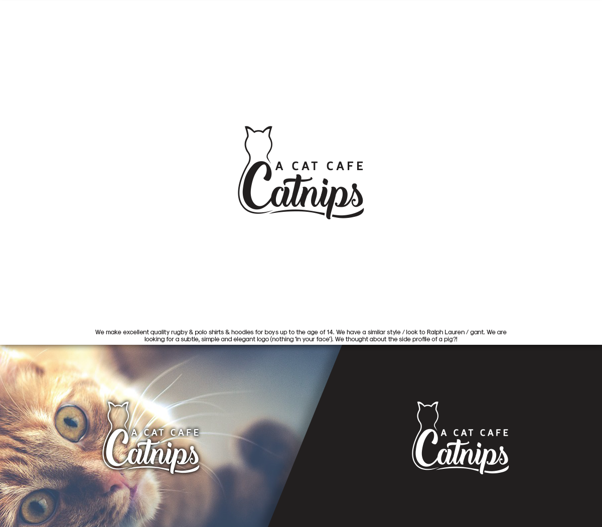 Logo Design by GBDESIGN for Catnips - A Cat Cafe | Design #16197651