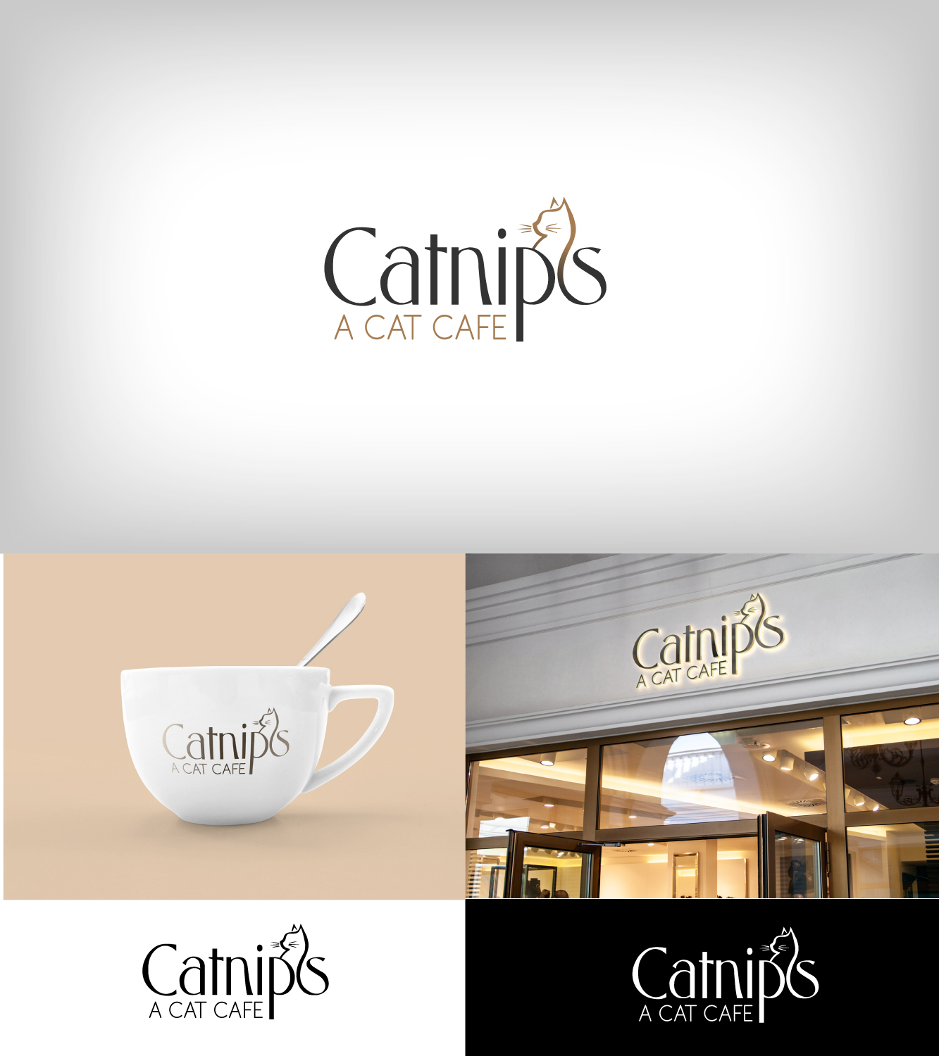 Logo Design by FreshDesignss for Catnips - A Cat Cafe | Design: #16198302