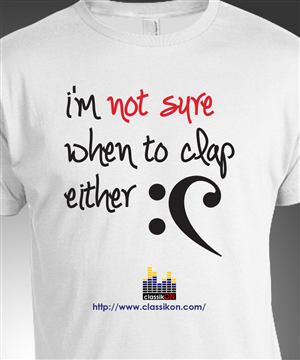 I'm not sure when to clap either | Design de T-shirt par alice