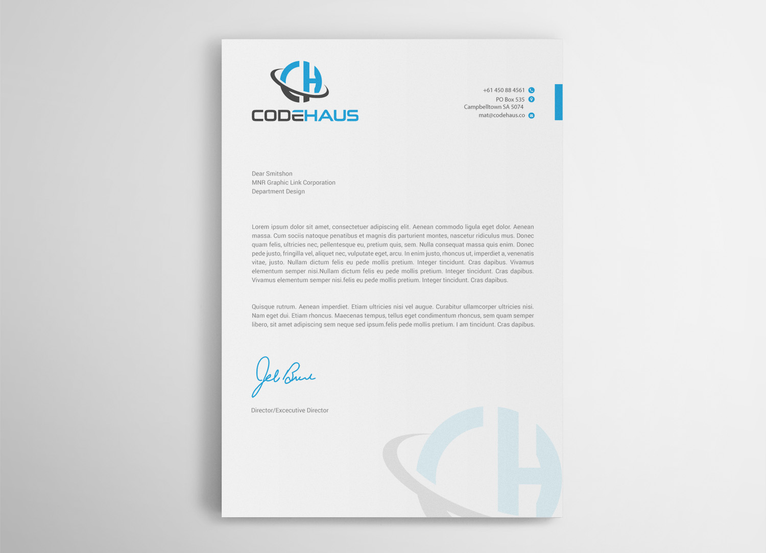 Briefkopf-Design von mdreyad für Codehaus | Design #16187366