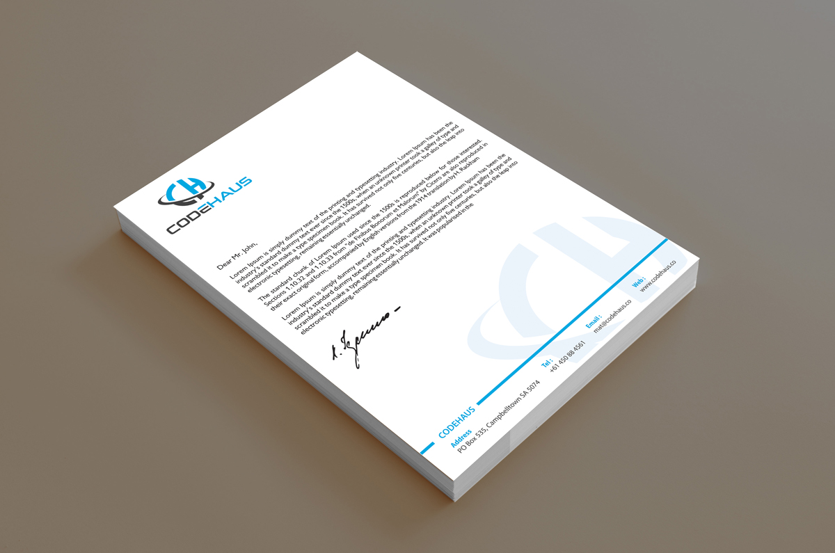 Letterhead Design by alpesh9520 for Codehaus | Design #16176286