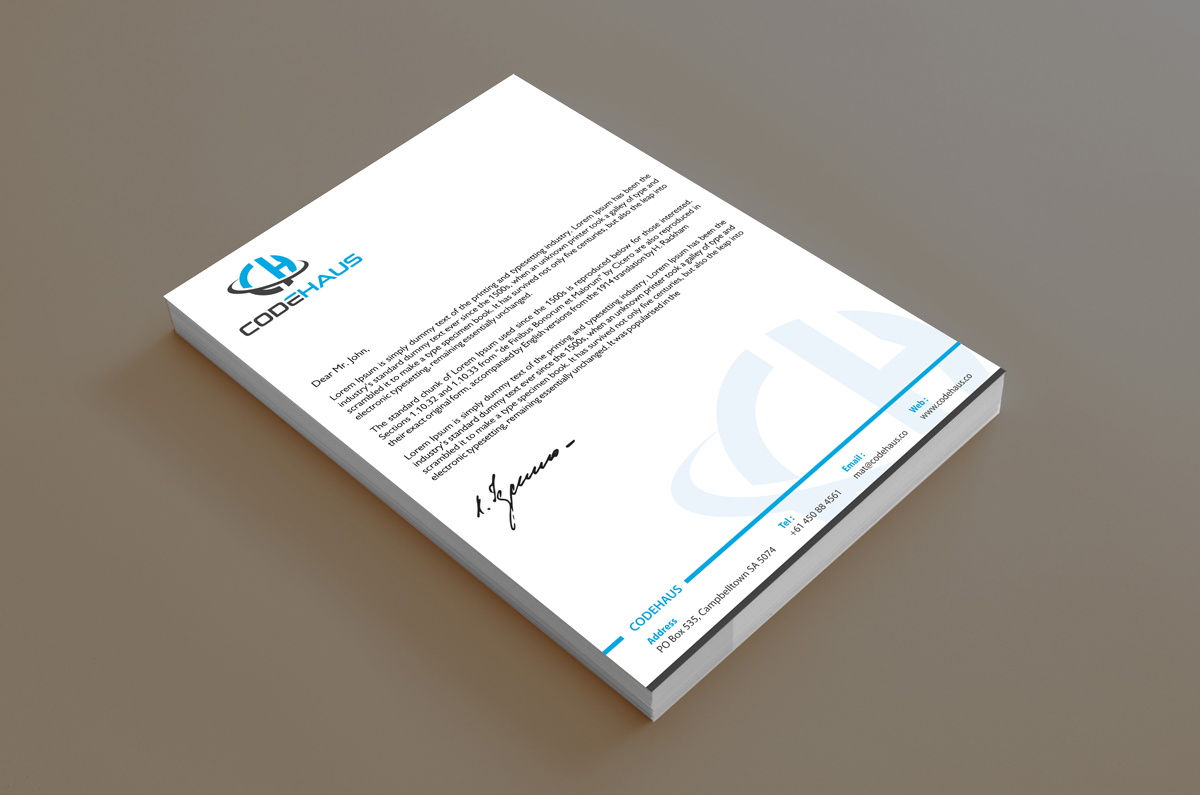 Letterhead Design by alpesh9520 for Codehaus | Design #16176287
