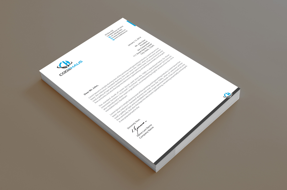 Letterhead Design by alpesh9520 for Codehaus | Design #16187381