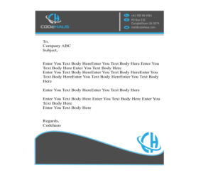 Letterhead Design by Shayan Mirza