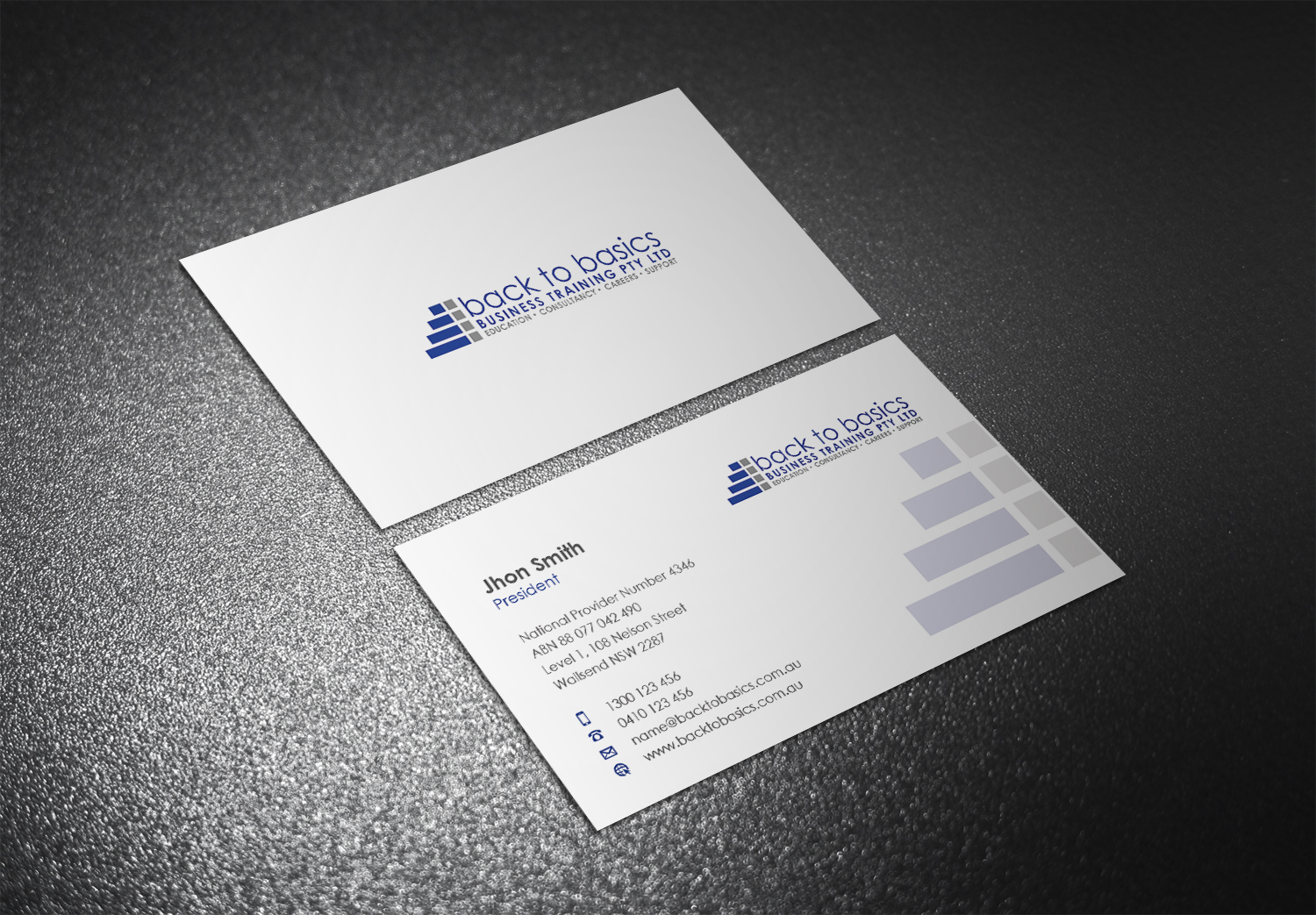 Visitenkarten-Design von Eggo May P für Back to Basics Business Training | Design #16212571
