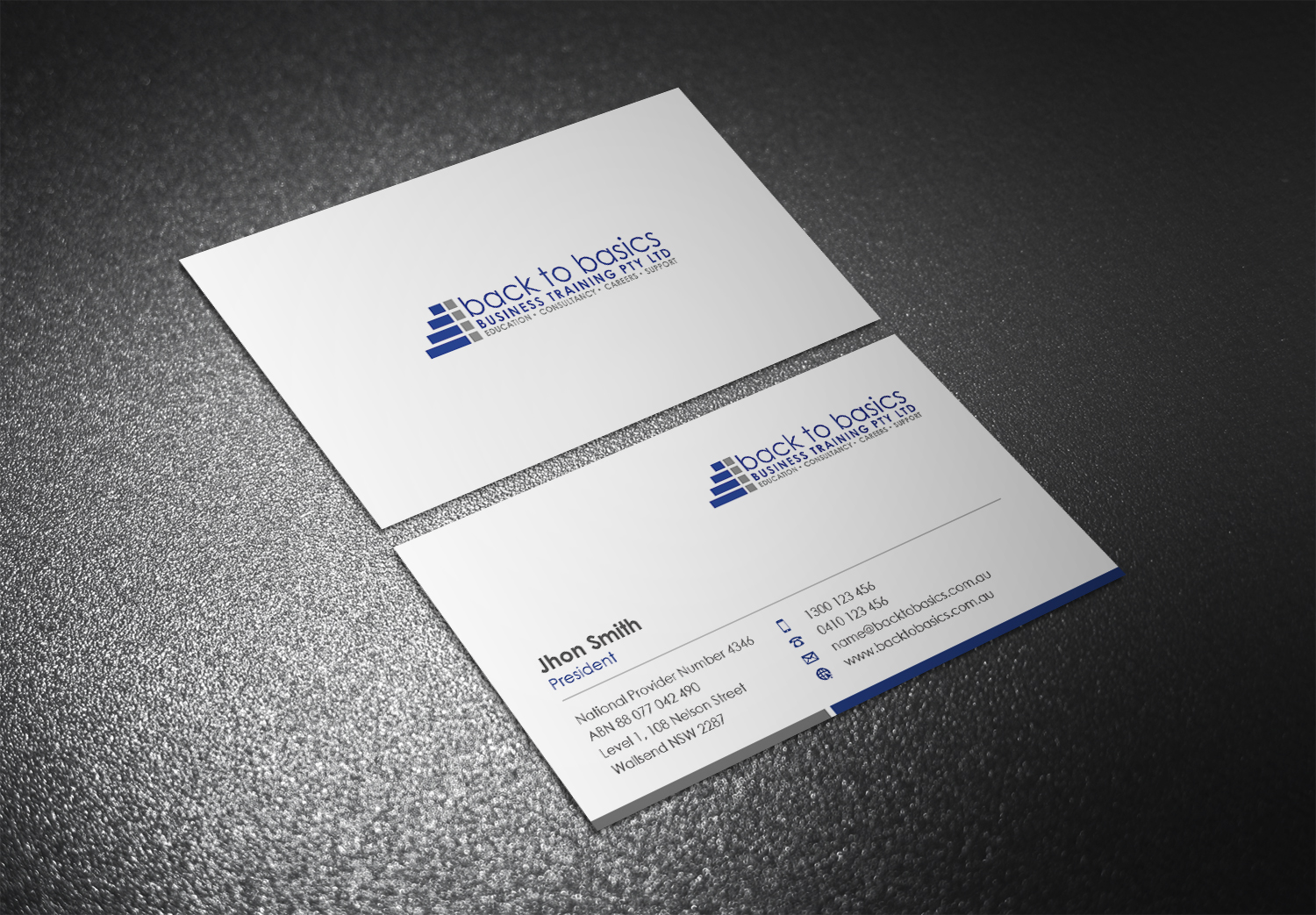 Visitenkarten-Design von Eggo May P für Back to Basics Business Training | Design #16212573