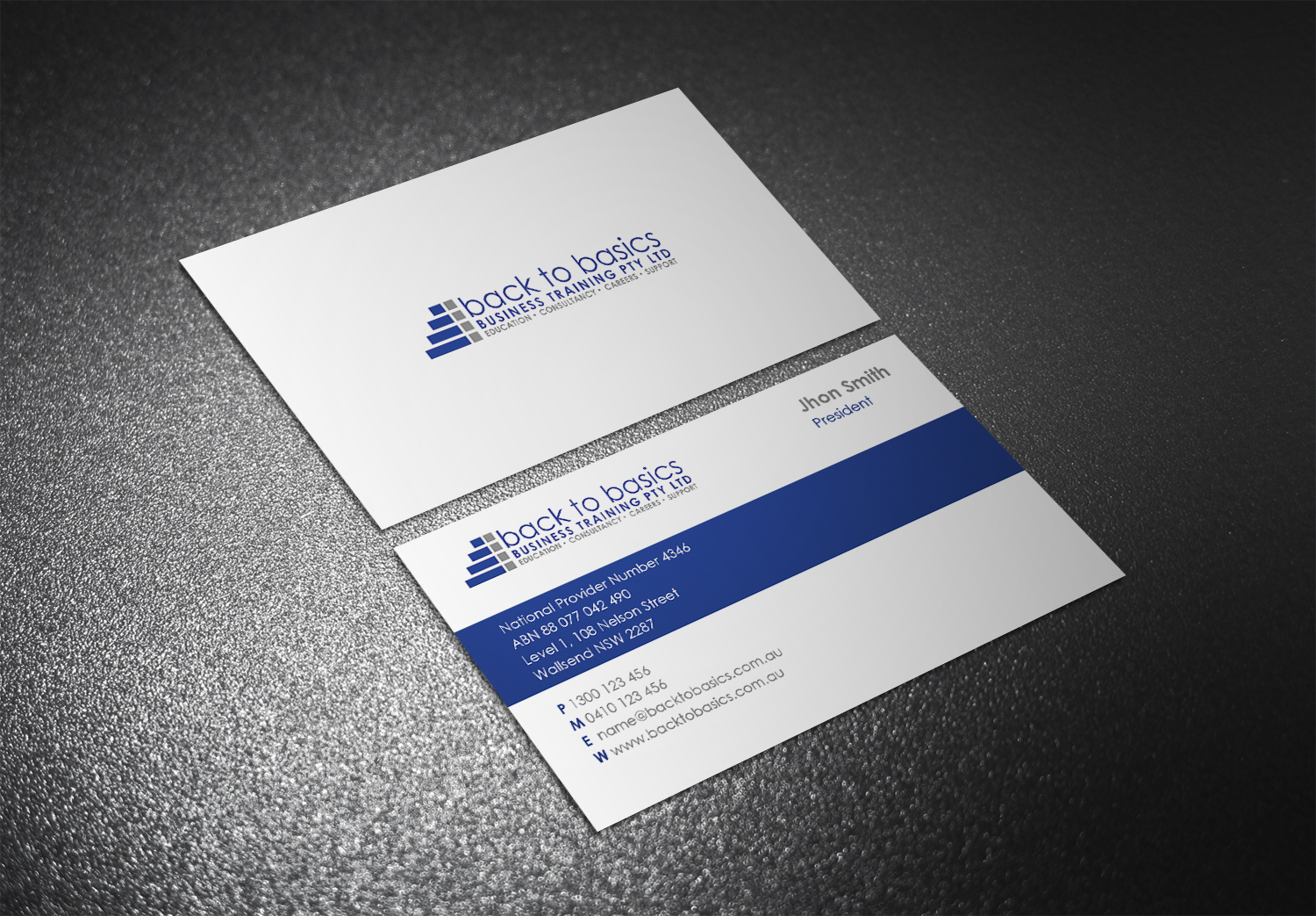 Visitenkarten-Design von Eggo May P für Back to Basics Business Training | Design #16212578