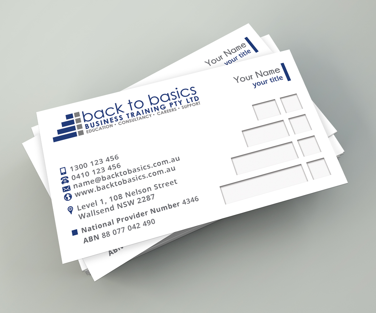 Business Card Design by Ethien for Back to Basics Business Training | Design #16250055