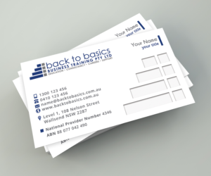 Visitenkarten-Design von Ethien für Back to Basics Business Training | Design: #16250055