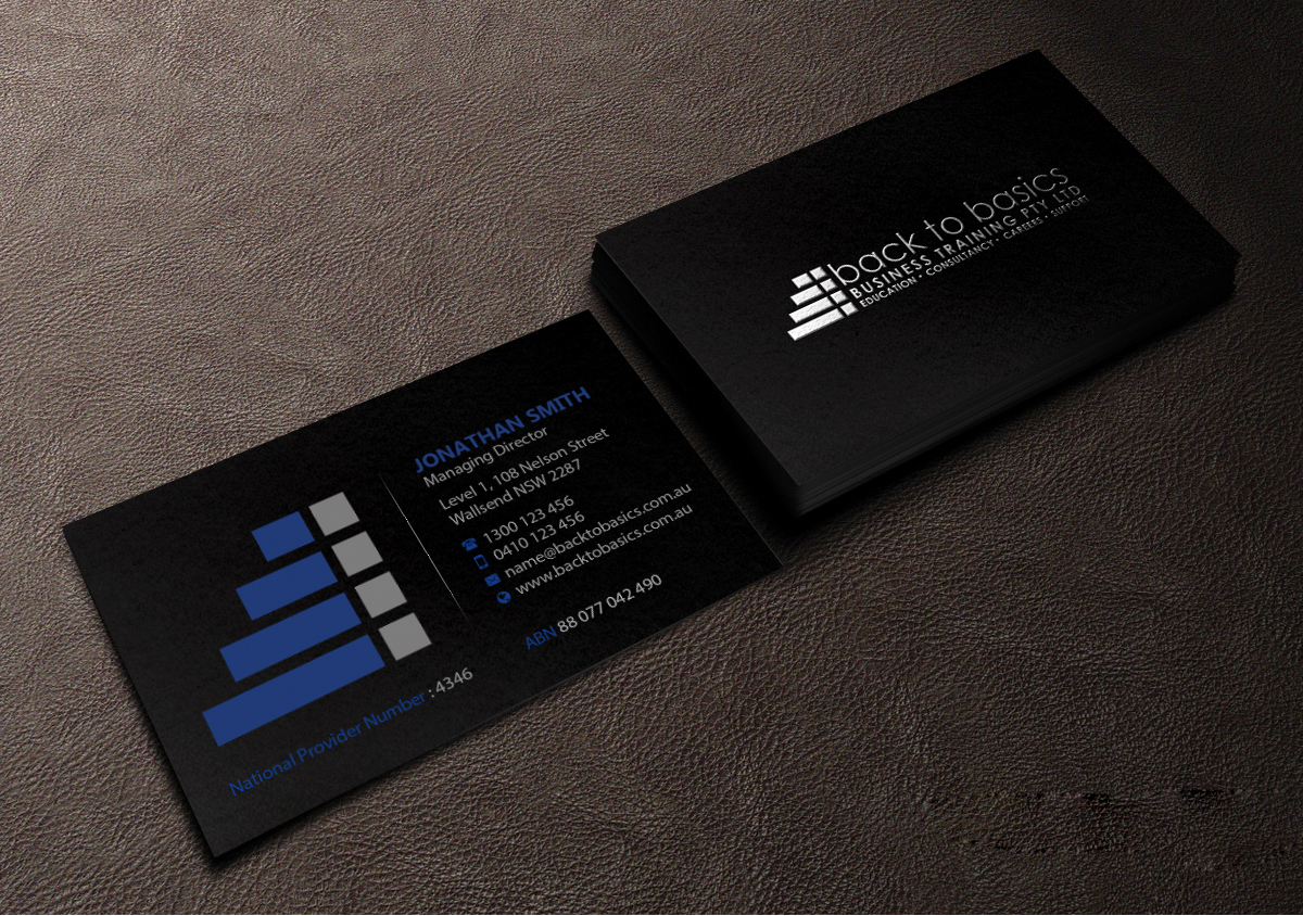 Business Card Design by Creations Box 2015 for Back to Basics Business Training | Design #16210230