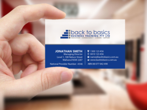 Business Card Design by Creations Box 2015 for Back to Basics Business Training | Design: #16210248