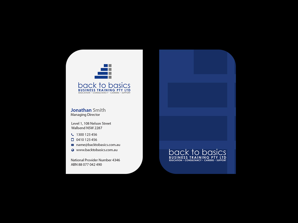 Business Card Design by Creations Box 2015 for Back to Basics Business Training | Design #16215701
