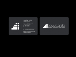 Business Card Design by Creations Box 2015 for Back to Basics Business Training | Design: #16215715
