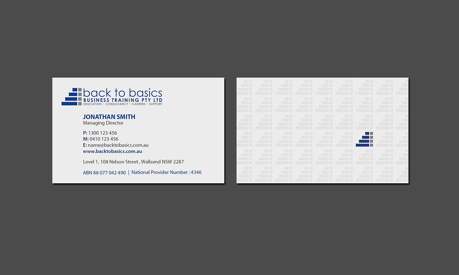 Business Card Design by Creations Box 2015 for Back to Basics Business Training | Design #16222354