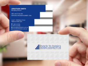 Business Card Design by Creations Box 2015 for Back to Basics Business Training | Design: #16232679