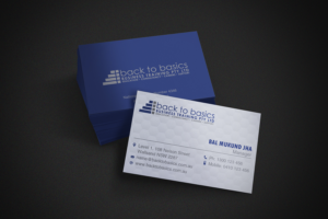 Visitenkarten-Design von Mango Media für Back to Basics Business Training | Design #16272697