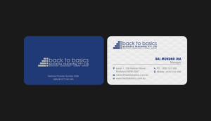 Visitenkarten-Design von Mango Media für Back to Basics Business Training | Design: #16273749