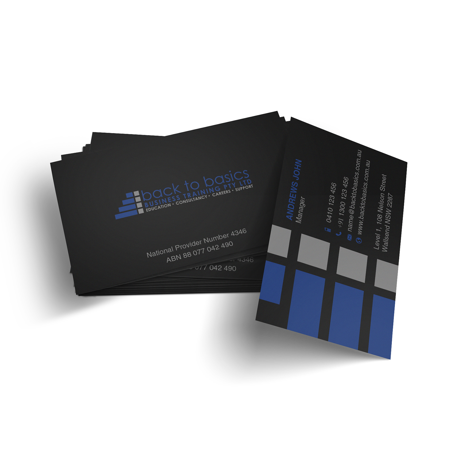 Business Card Design by Mango Media for Back to Basics Business Training | Design #16293284