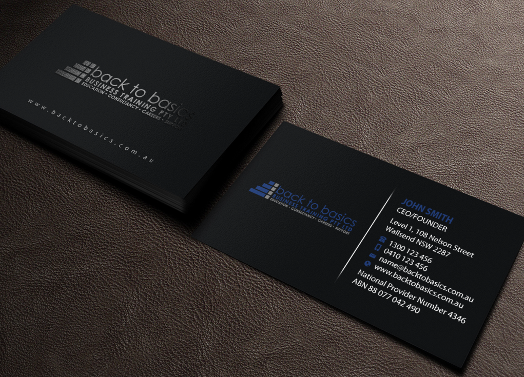 Visitenkarten-Design von Brand aid für Back to Basics Business Training | Design #16220098