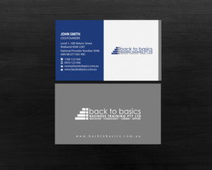 Visitenkarten-Design von Brand aid für Back to Basics Business Training | Design: #16220117